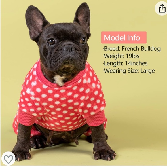 NWT KYEESE Dog Pajamas Polka Dot Size Medium Polka dot onesie Very soft and warm - Picture 10 of 13